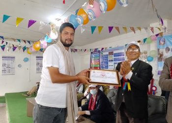 खाेप लगाउनेमा जिल्लाकै पहिलाे बन्याे पचालझरना