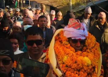 पुर्व मन्त्री शाहीलाई कर्णालीमा भव्य अभिनन्दन