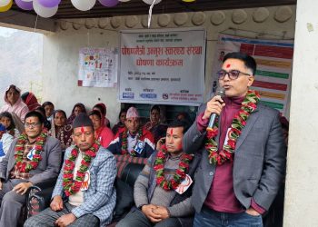 काेटबाडा बन्याे जिल्लाकै पहिलाे पाेषणमैत्री स्वास्थ्य चाैकि