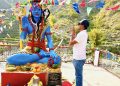 कर्णाली युवा आईकन मनिषजंगले राखे ७ फिट अग्लो शिबको मुर्ति